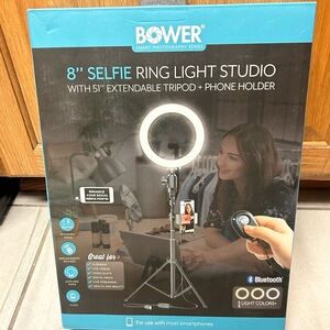 Bower 8” Selfie Ring Light Studio